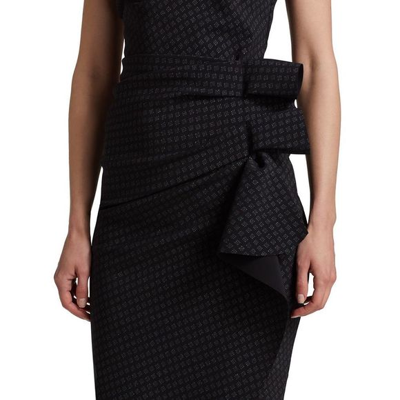 NWT Chiara Boni La Petite Robe Nihal Printed One-Shoulder Dress Size 6 $750 - Picture 4 of 10